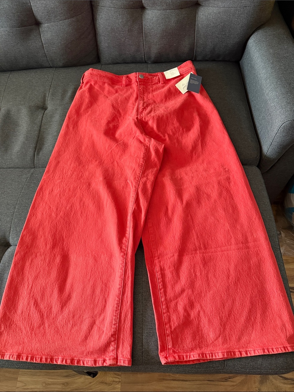 Wide Leg Orange Women’s Jeans